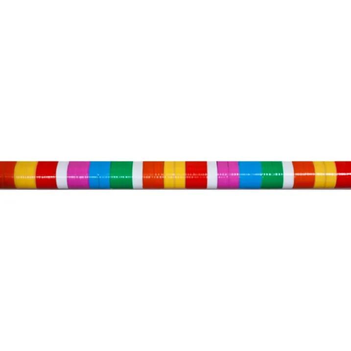 Rideau de porte à lanières colorées