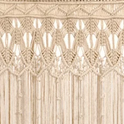Rideau de porte tissé en macramé