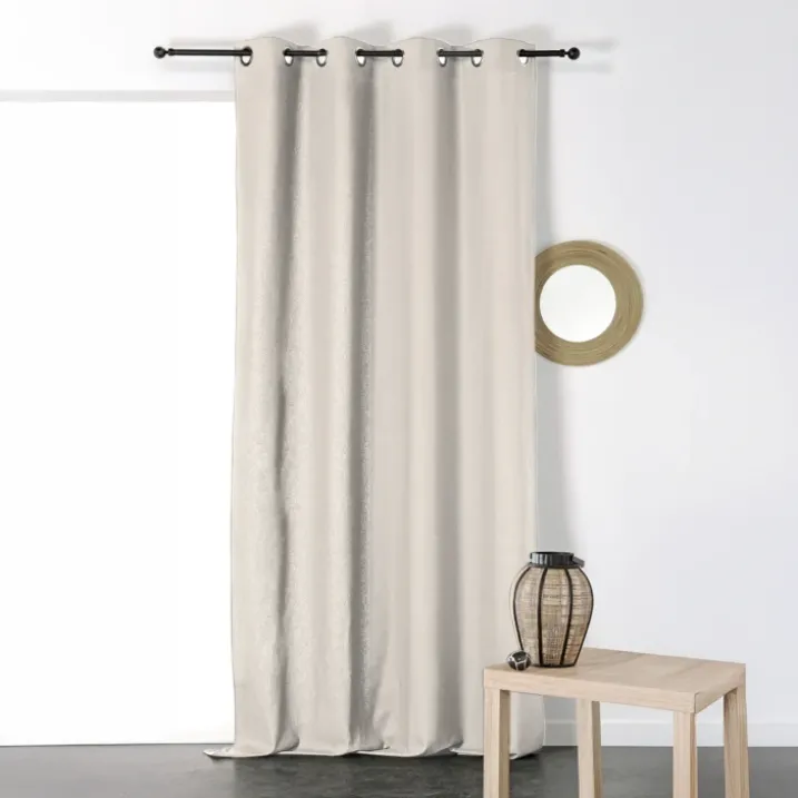 Rideau en Coton et Lin Uni XXL