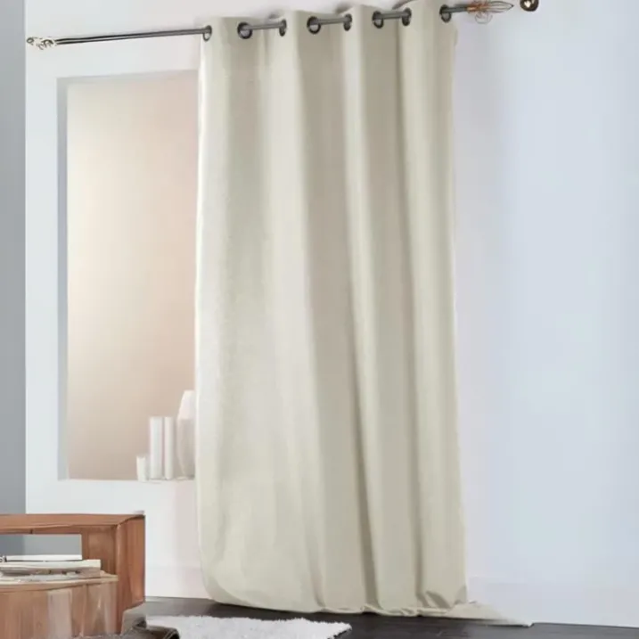 Rideau en Coton et Lin Uni XXL