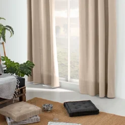 Rideau en coton recyclé effet chiné