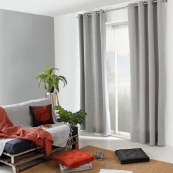 Rideau en coton recyclé effet chiné