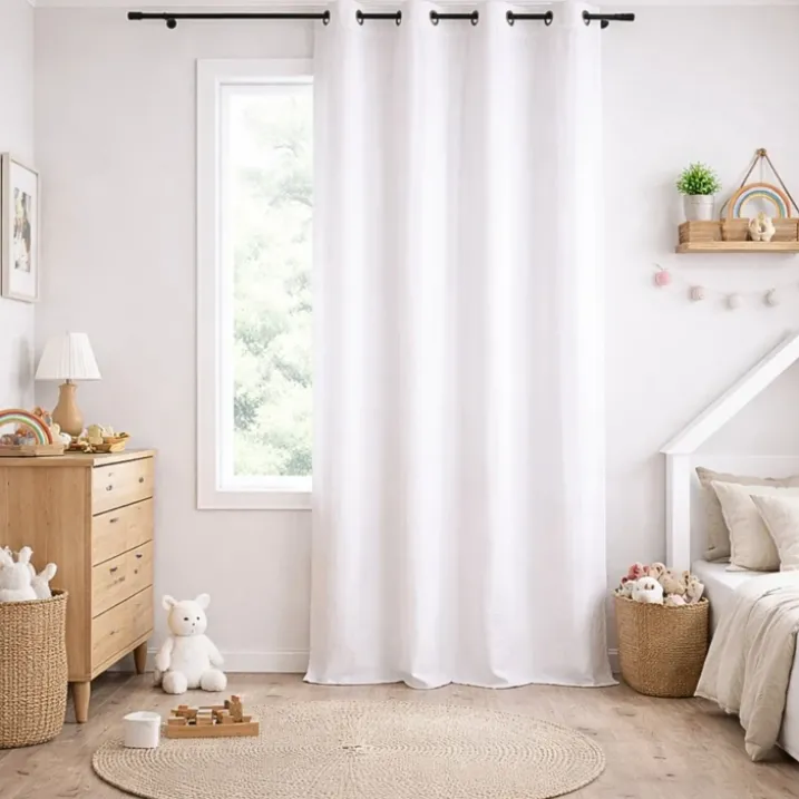 Rideau en gaze de coton tamisant à oeillets MIRMANDE