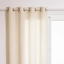 Rideau en gaze de coton uni