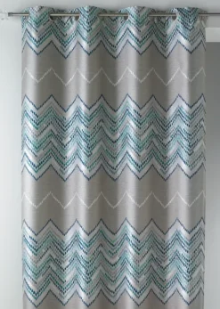 Rideau en jacquard à motifs "chevron"