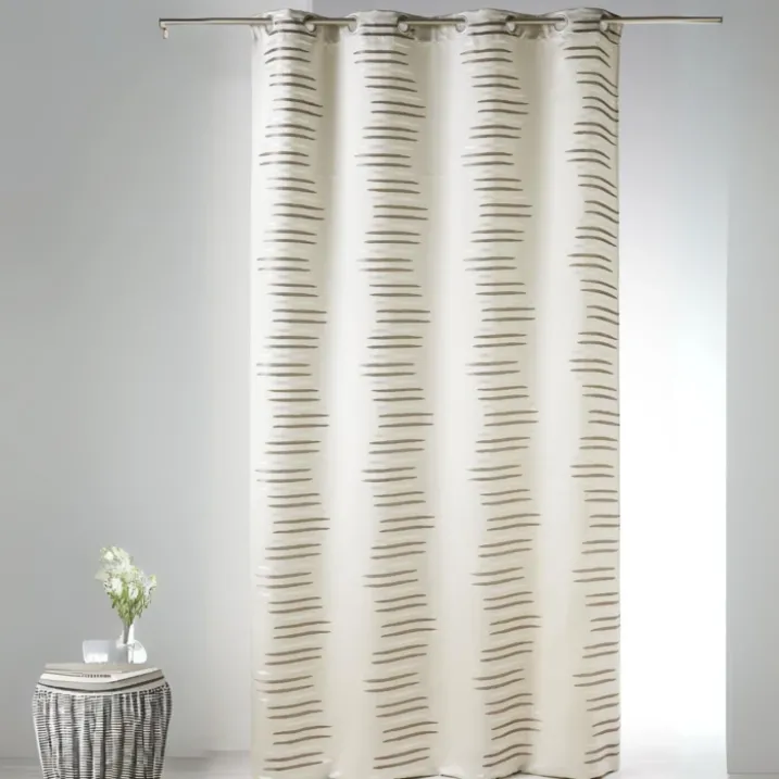 Rideau en jacquard à vagues fantaisies
