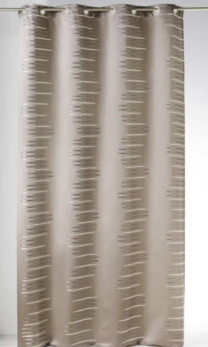 Rideau en jacquard à vagues fantaisies