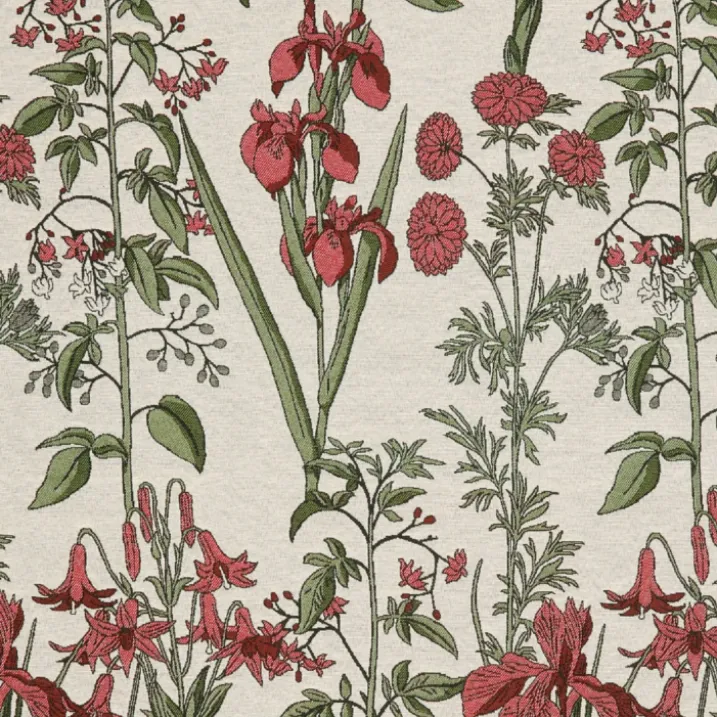 Rideau fleur d'Iris poly-coton