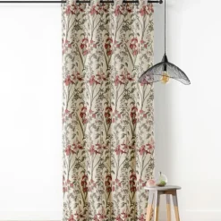 Rideau fleur d'Iris poly-coton