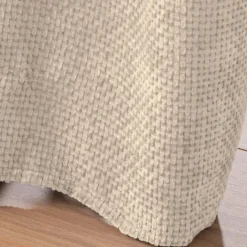 Rideau à œillets en velours chenille