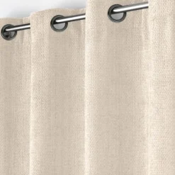 Rideau à œillets en velours chenille