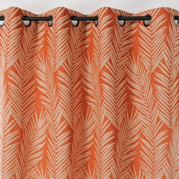 Rideau imprimé feuille de palmier