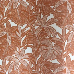 Rideau imprimé feuilles à oeillets