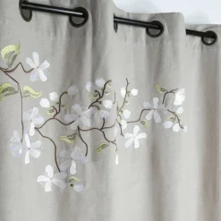 Rideau imprimé floral arbre printanier