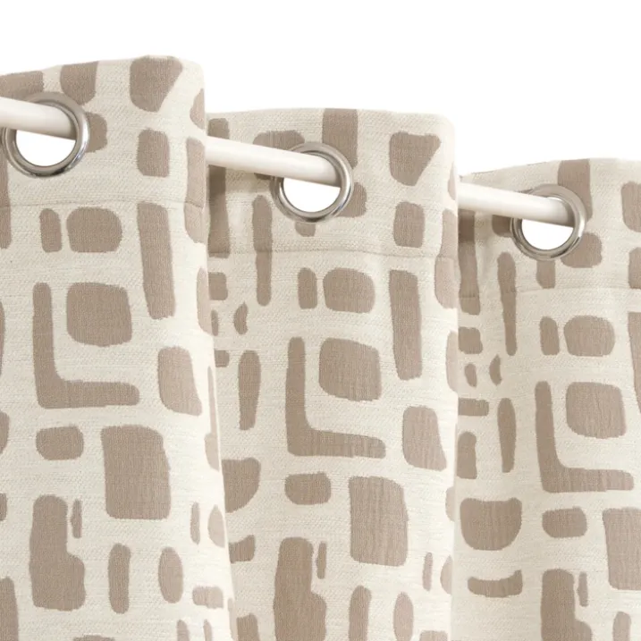 Rideau isolant jacquard à œillets
