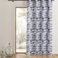 Rideau isolant thermique et sonore motif camouflage