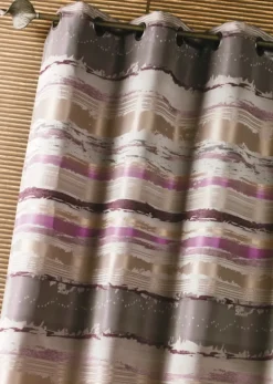 Rideau jacquard coloré rayé