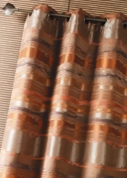 Rideau jacquard coloré rayé