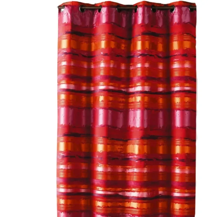 Rideau jacquard coloré rayé