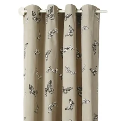 Rideau jacquard imprimés de papillons