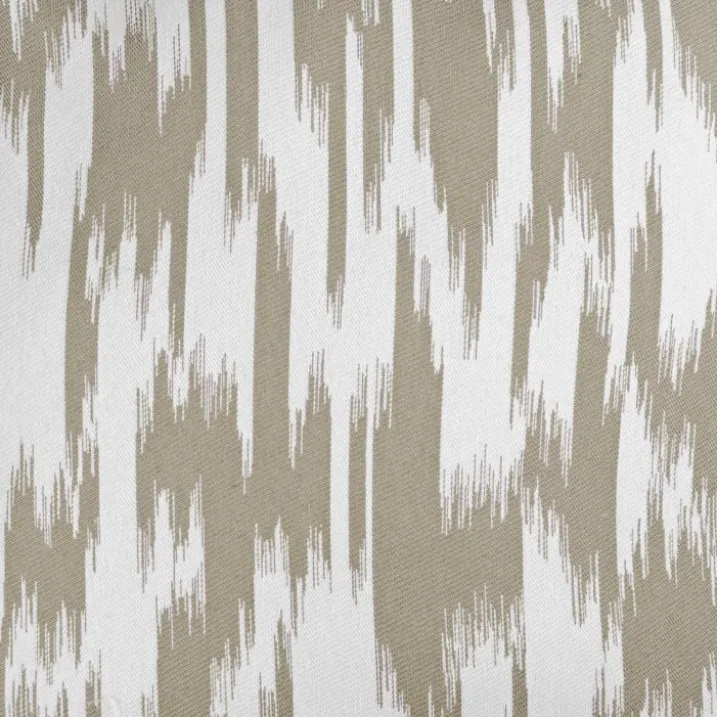 Rideau jacquard motif ikat en fils upcyclés