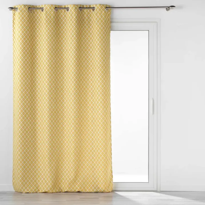 Rideau Jacquard motif losange