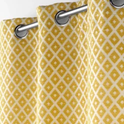 Rideau Jacquard motif losange
