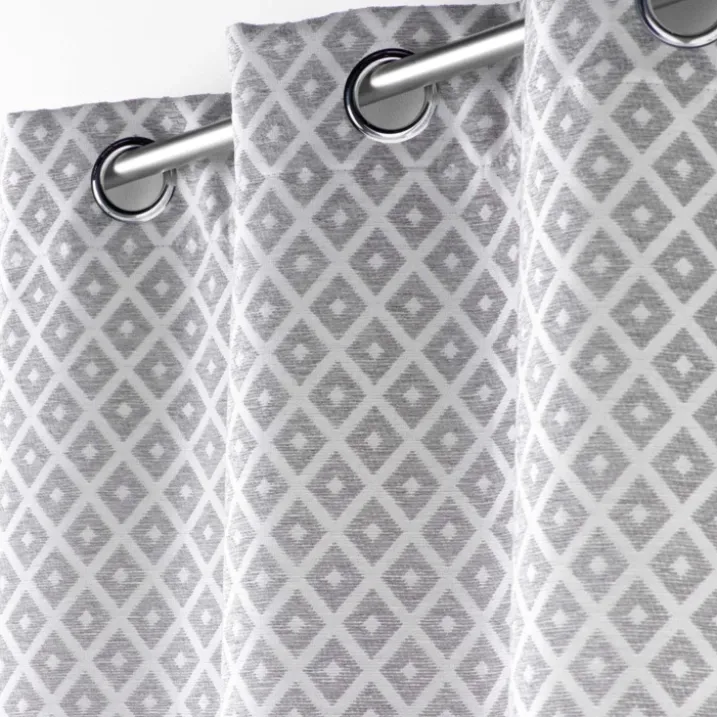 Rideau Jacquard motif losange