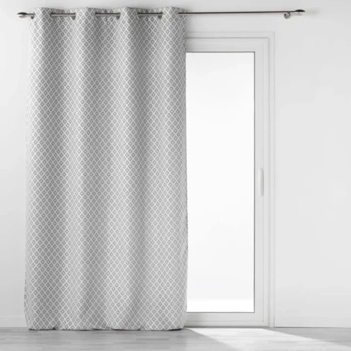 Rideau Jacquard motif losange