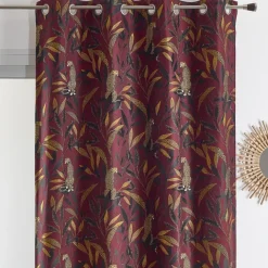 Rideau Jacquard motif panthère