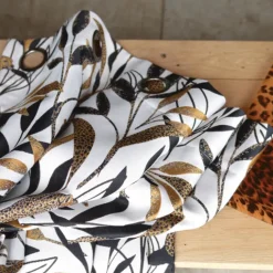 Rideau Jacquard motif panthère
