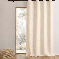 Rideau jacquard à motifs arrondis poids