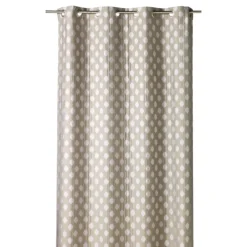 Rideau jacquard à motifs arrondis poids