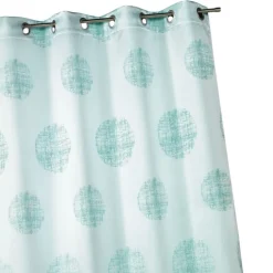 Rideau jacquard à motifs ronds chinés