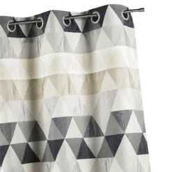 Rideau jacquard motif triangles