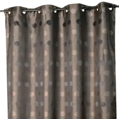 Rideau jacquard à pois ton sur ton