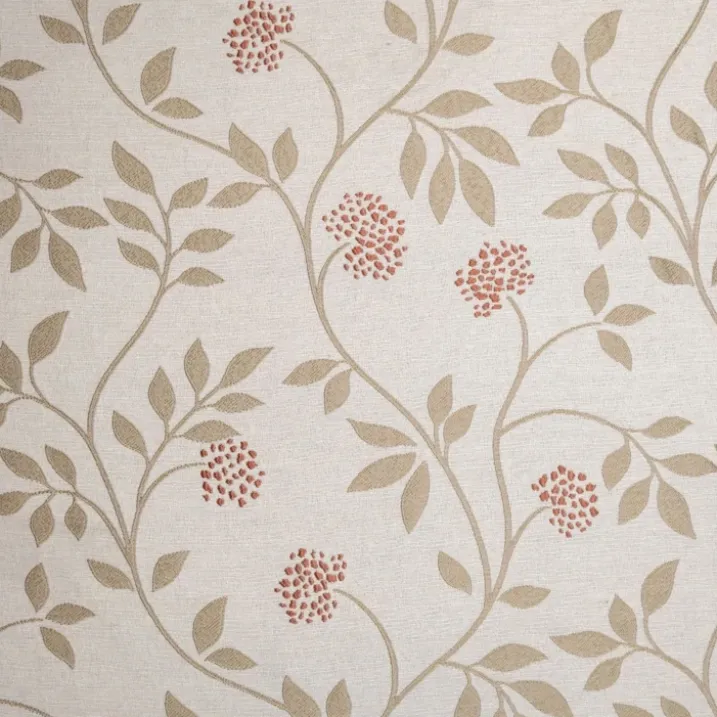 Rideau jacquard polycoton motifs végétaux