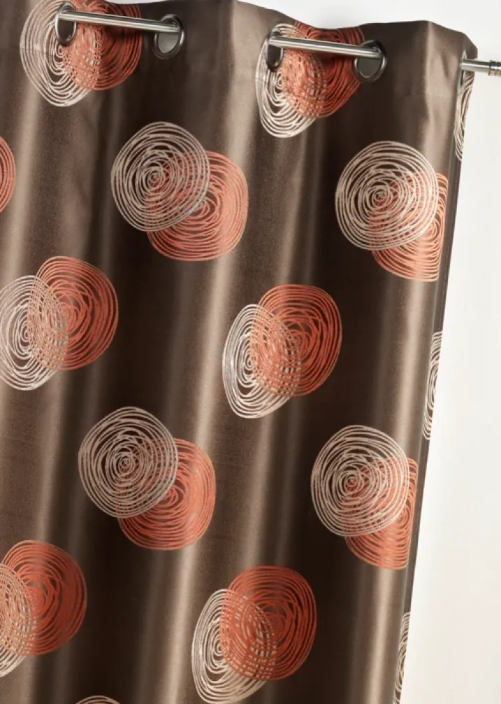 Rideau Jacquard 'Ronds Superposés'