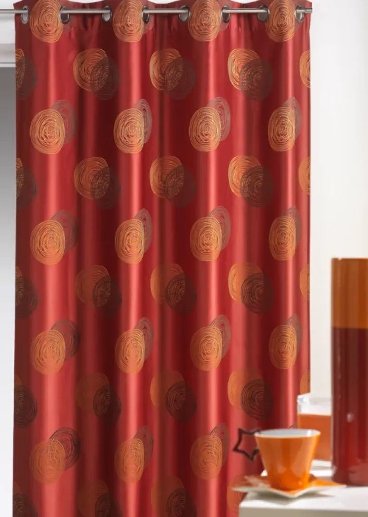 Rideau Jacquard 'Ronds Superposés'
