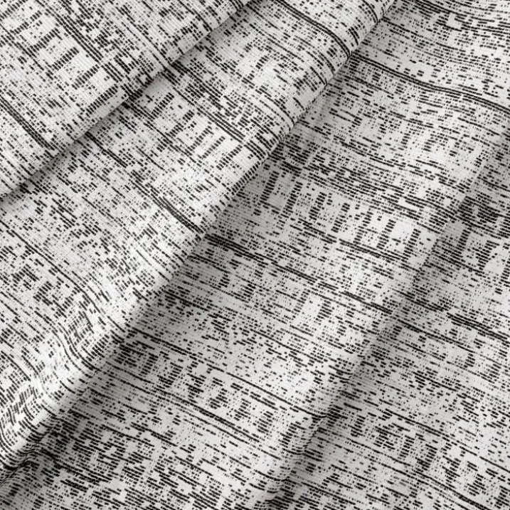 Rideau jacquard texturé inspiration minérale à oeillets