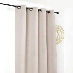 Rideau jacquard uni