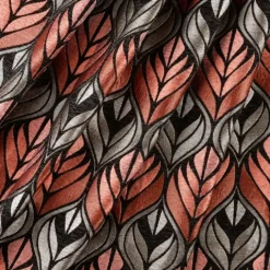 Rideau motif art déco effet velours à oeillets