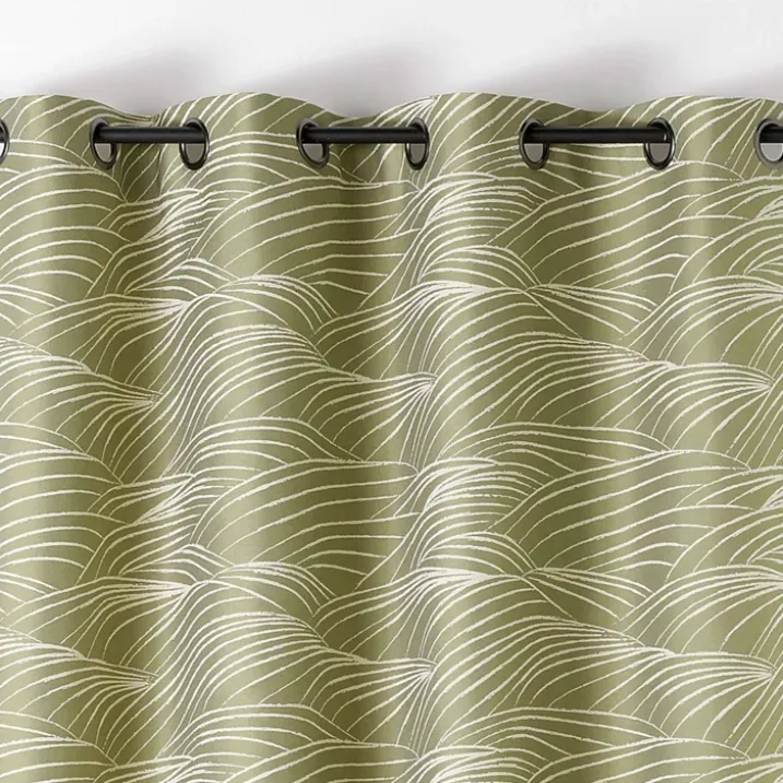 Rideau motifs coteaux de vigne