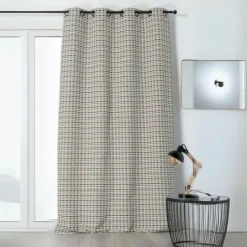 Rideau à Motifs Géométriques Colorés