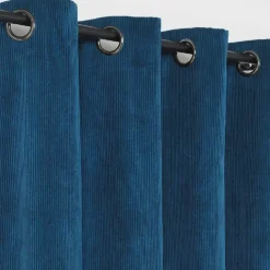 Rideau obscurcissant et isolant en velours côtelé