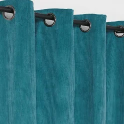Rideau obscurcissant et isolant en velours côtelé