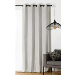 Rideau obscurcissant et isolant à effet tissé