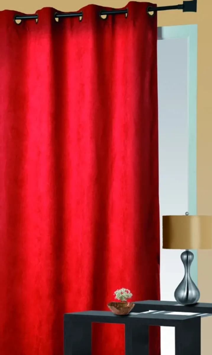Rideau obscurcissant et isolant aspect velours