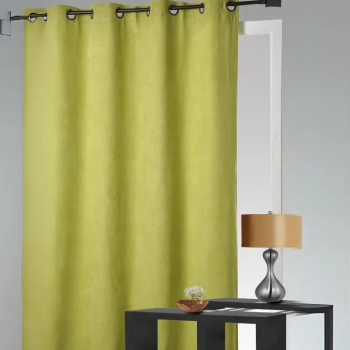 Rideau obscurcissant et isolant aspect velours
