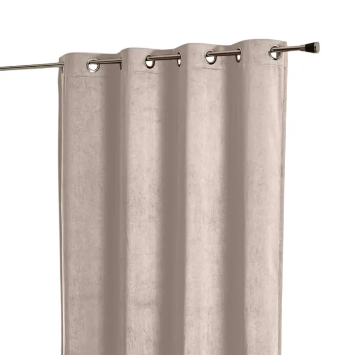 Rideau obscurcissant et isolant aspect velours
